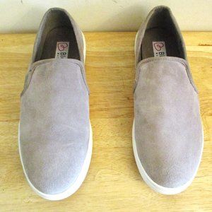 Blondo Waterproof Women's Riyan Slip On Casual Shoe Flat Tan Beige Suede Size 8